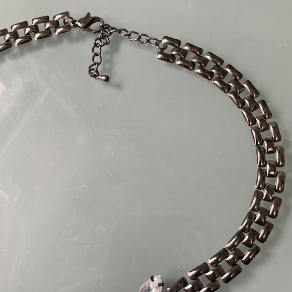 Statement Chrome coloured necklace - Picture 3 of 3